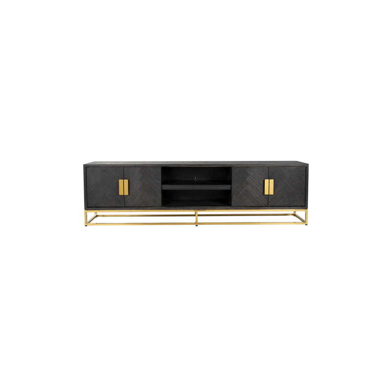 Blackbone Media Console, Black/Gold, 79"