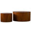 Table basse sans assemblage en noyer pour petit salon, noyer
