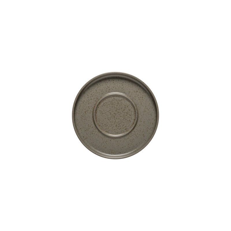 Redonda Handmade Stoneware Saucer, Oak