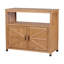 Ensemble de table de bar en bois avec rangement et buffet d'extérieur-1109790671