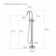 Circular Single Handle Tub Faucet