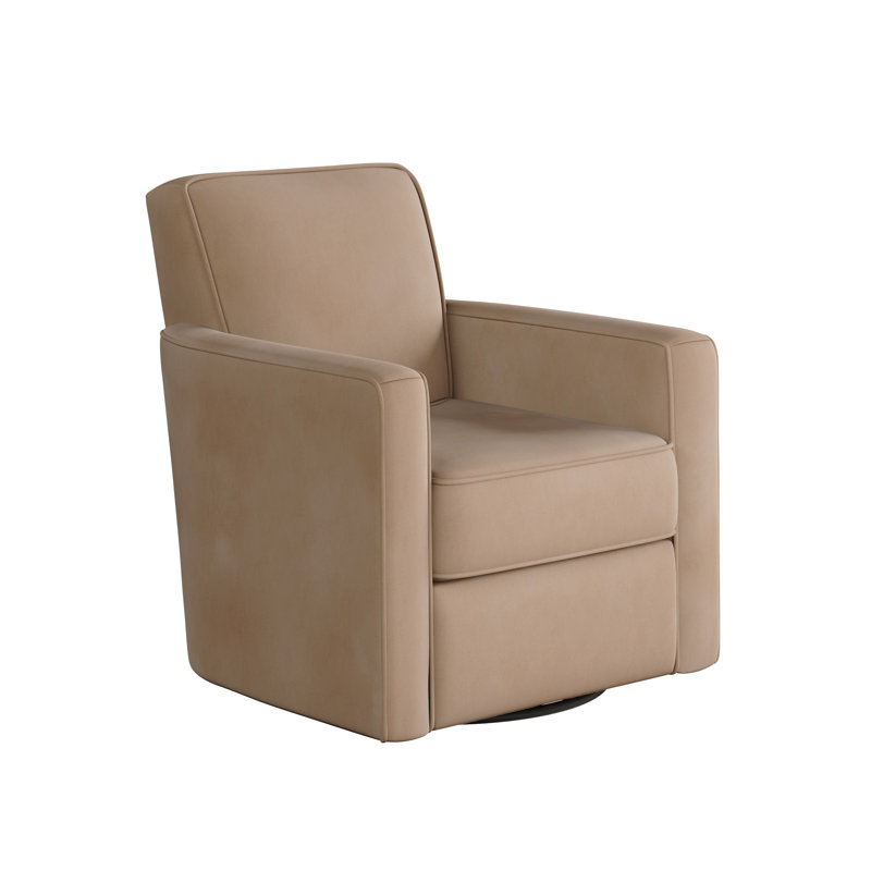 Fauteuil oscillant pivotant Balina Bindi, Bella Blush, H 38 po x l 35 po x P 36 po  