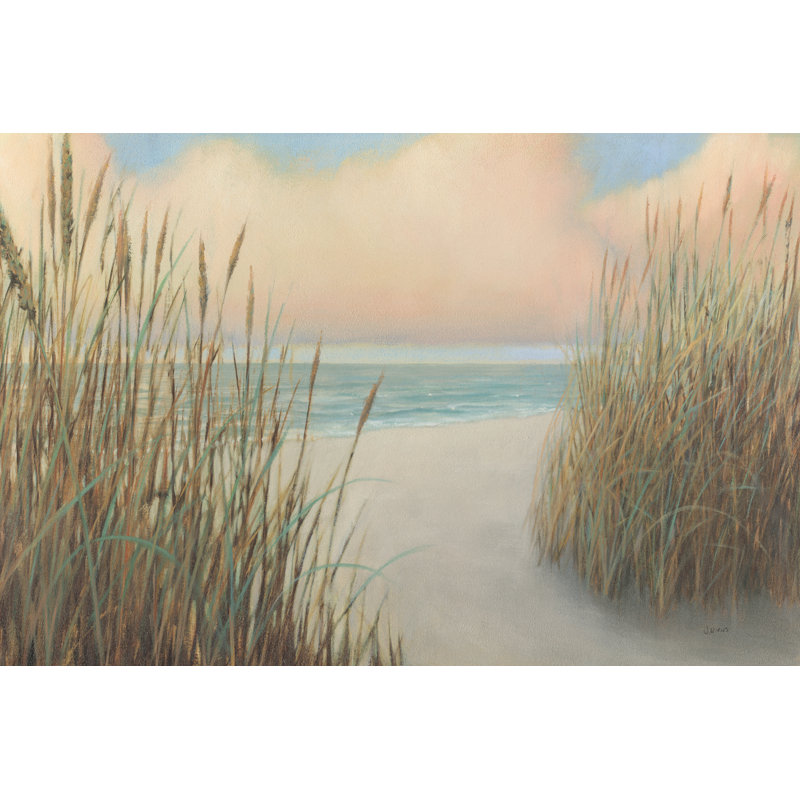 Beach Trail I Crop by James Wiens - Wrapped Canvas Painting, 30cm H x 46cm W