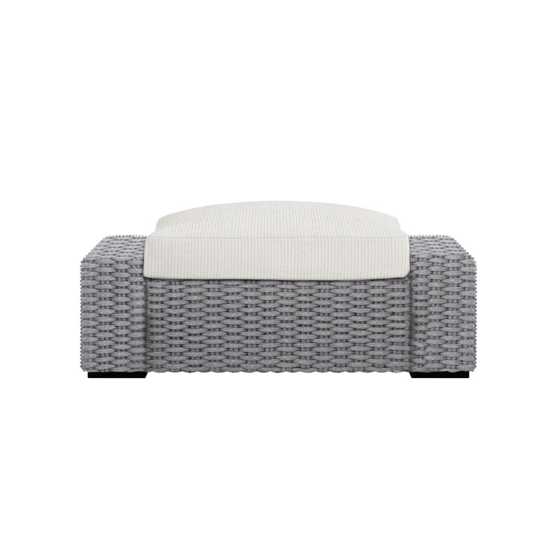 Capri Outdoor Ottoman, Cream Outdoor Poly 6070-002