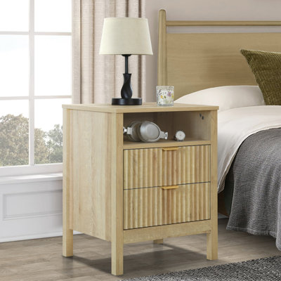 48cm W Manufactured Wood Bedside Table