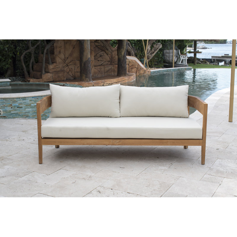 Panama Jack Bali Teak 5-Piece Seating Set, Antique Beige Sunbrella® Canvas