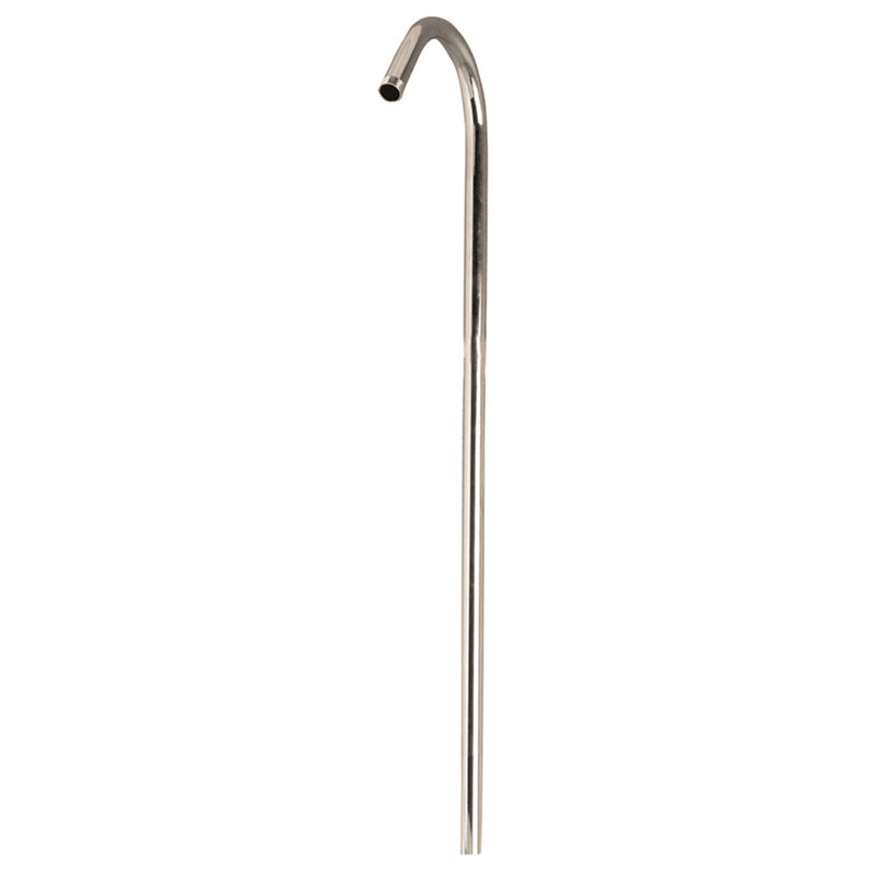 62" Shower Riser, 56'' H x 0.625'' W x 5'' D, Polished Nickel
