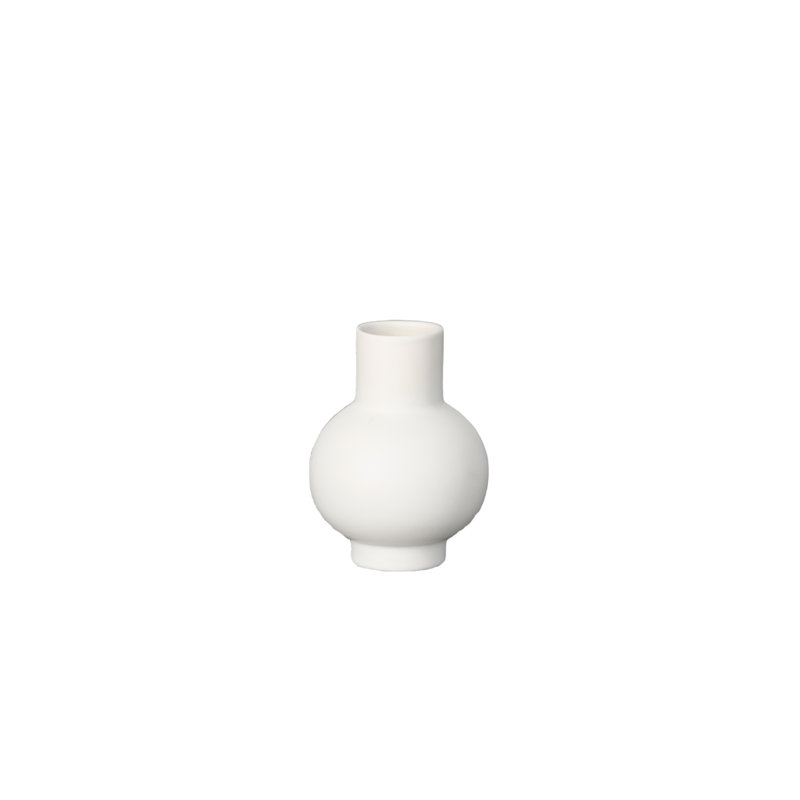 Vase en céramique blanc mat