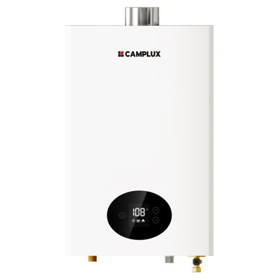 CAMPLUX 2.64 GPM 65,000 BTU Indoor Propane Gas Tankless Water Heater,White