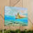 Funny Turtle Silly Turtle Scene Outside Wall Art