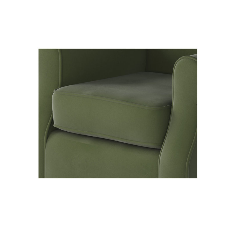 Silverlock Polyester Swivel Armchair, Bella Forest Performance Velvet
