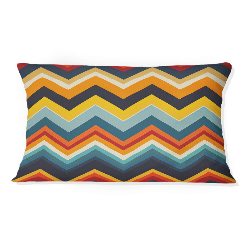 Coussin décoratif à chevrons