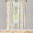 Microfiber Arrow Semi-Sheer Rod Pocket Curtain Panels-61298337-61940817