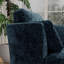 Fauteuil demi-tonneau pivotant revêtu de tissu d'ameublement, fauteuil d'appoint en chenille avec coussins-119776312-135716057