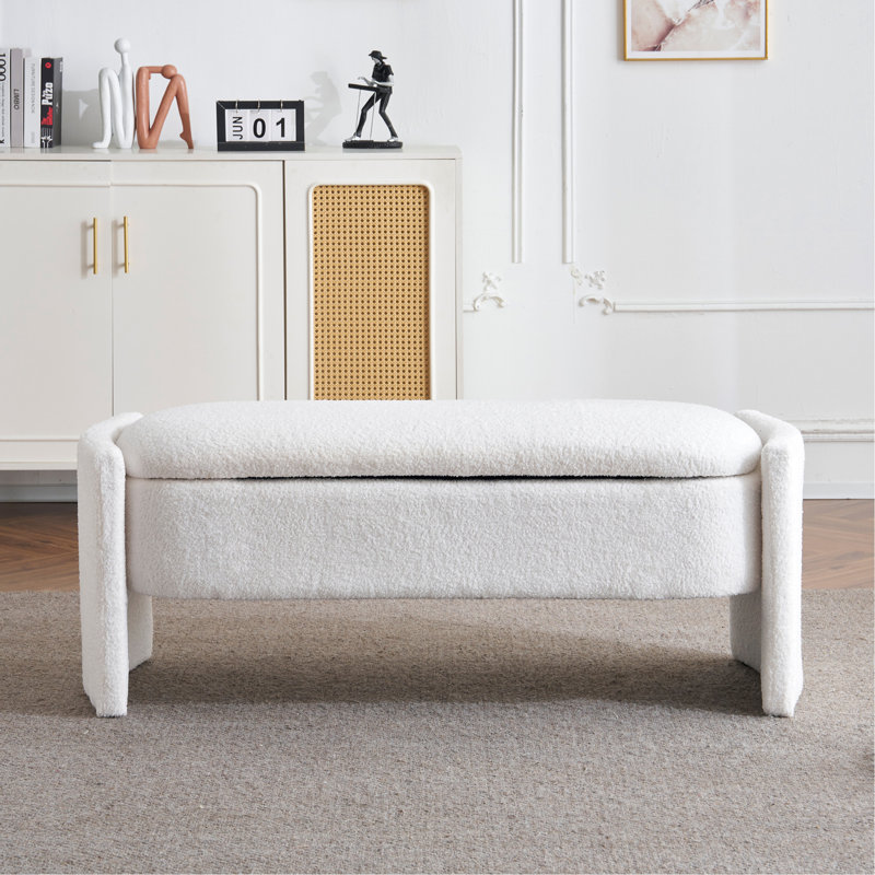 Graceful Hidden Storage Ottoman Bench For Versatile Home Use And Relaxation