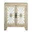 Console antique avec portes en miroir