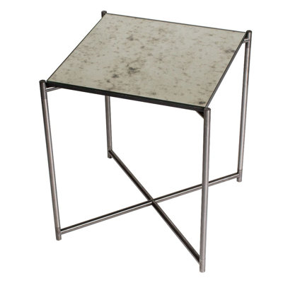 Bedell Glass Top End Table