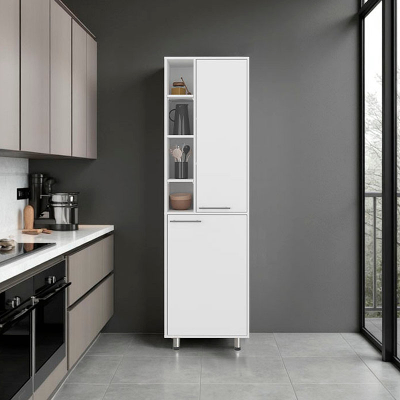 Armoire de cuisine H 80,30 po 2 portes, 9 tablettes, 4 pieds