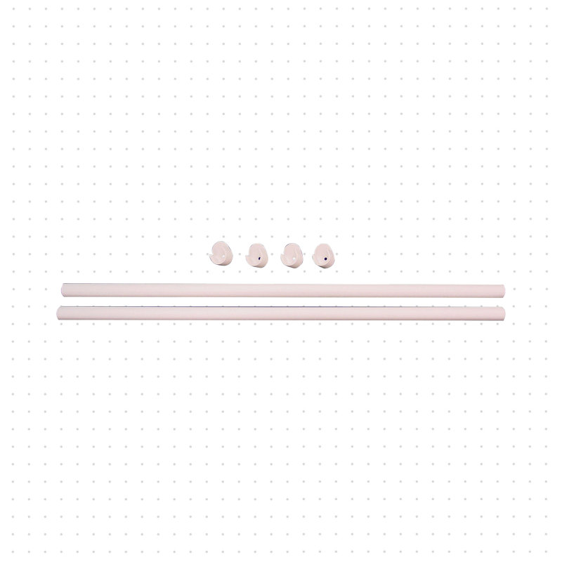 Grid Metal Closet Rod, 35" Length, Chrome