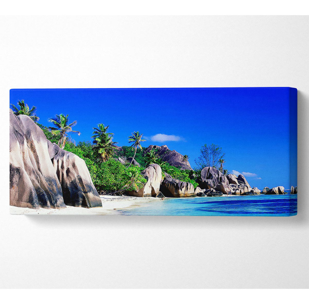 Paradise Island Rocks Panoramaleinwand