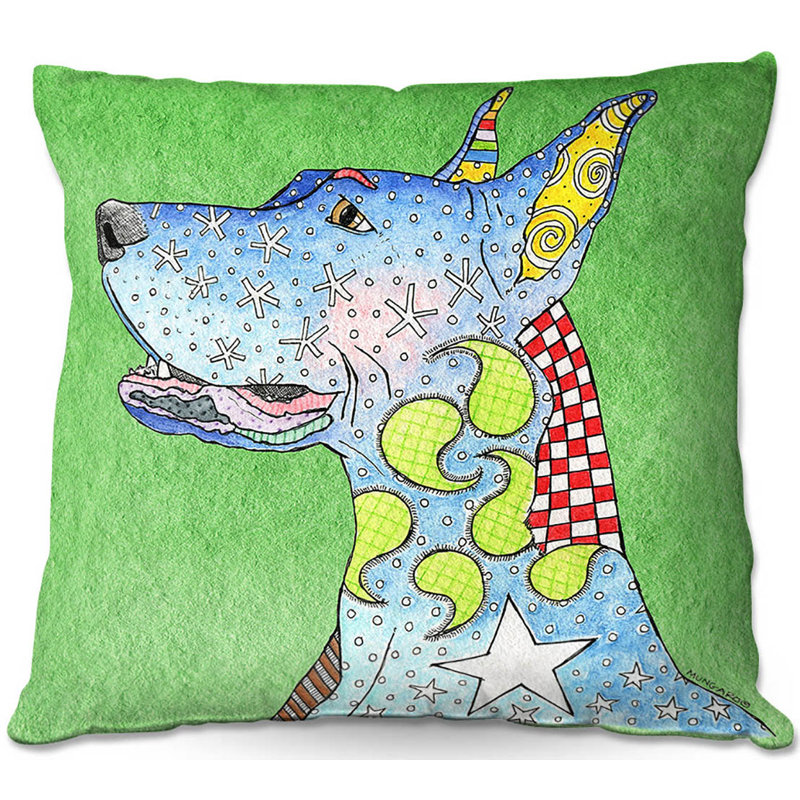  Coussin Couch Great Dane, 20 po x 20 po, Vert