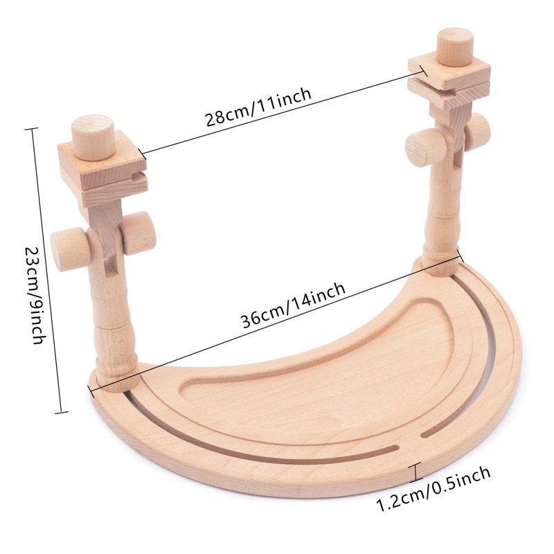 Outils de broderie de bureau multifonctionnels réglables en forme de lune