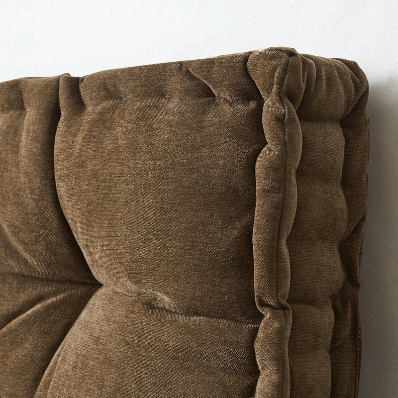 Rainha® - Classic Tufted College Headboard, Brown