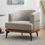 Fauteuil rembourré rond pour le salon-145210243