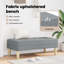 Banc avec coussin vidaXL gris clair 44,49 x 22,44 x 15,35 po-1424581601