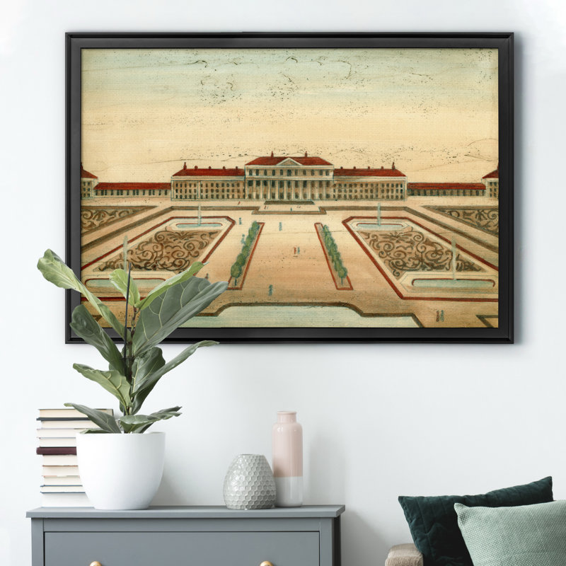 Garden Design II - reproduction de cadre photo, H 22,5 po x l 30,5 po x P 1,5 po, Noir