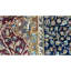 Tapis rouge et bleu noué à la main de haute qualité