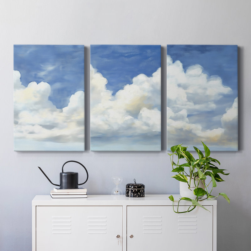 Lanscape Study Series VII - Ensemble de toiles tendues avec châssis Premium - Prêt à être accroché