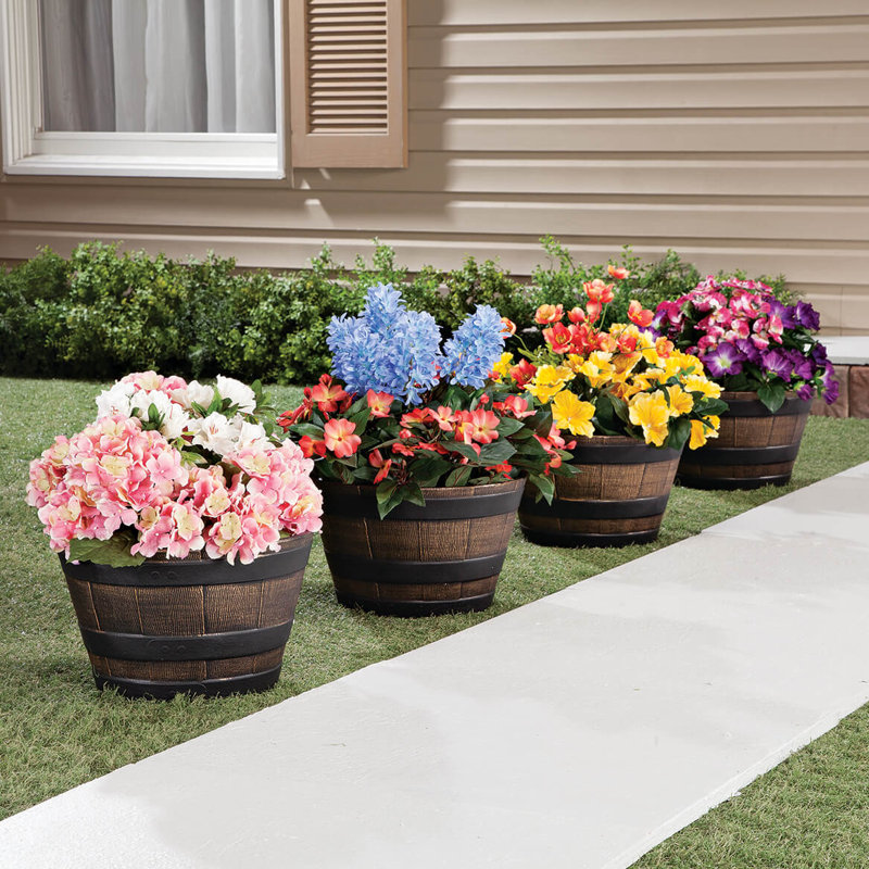 Barrel Planters Set of 4