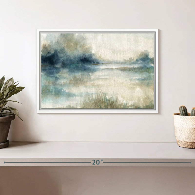 Still Still Waters II, Cadre flottant blanc, 13 po x 9 po