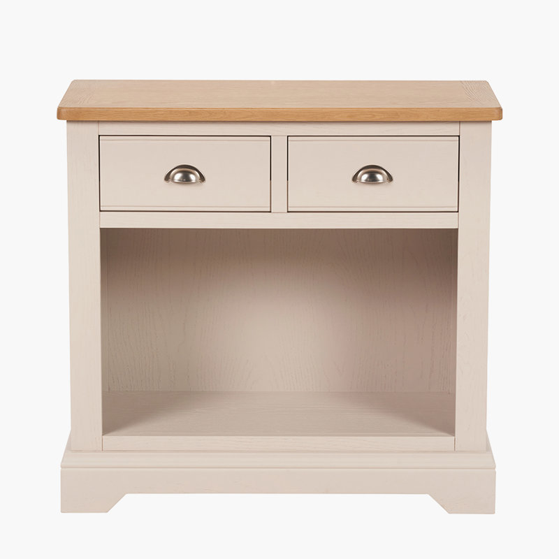 85cm Solid Wood Top Console Table