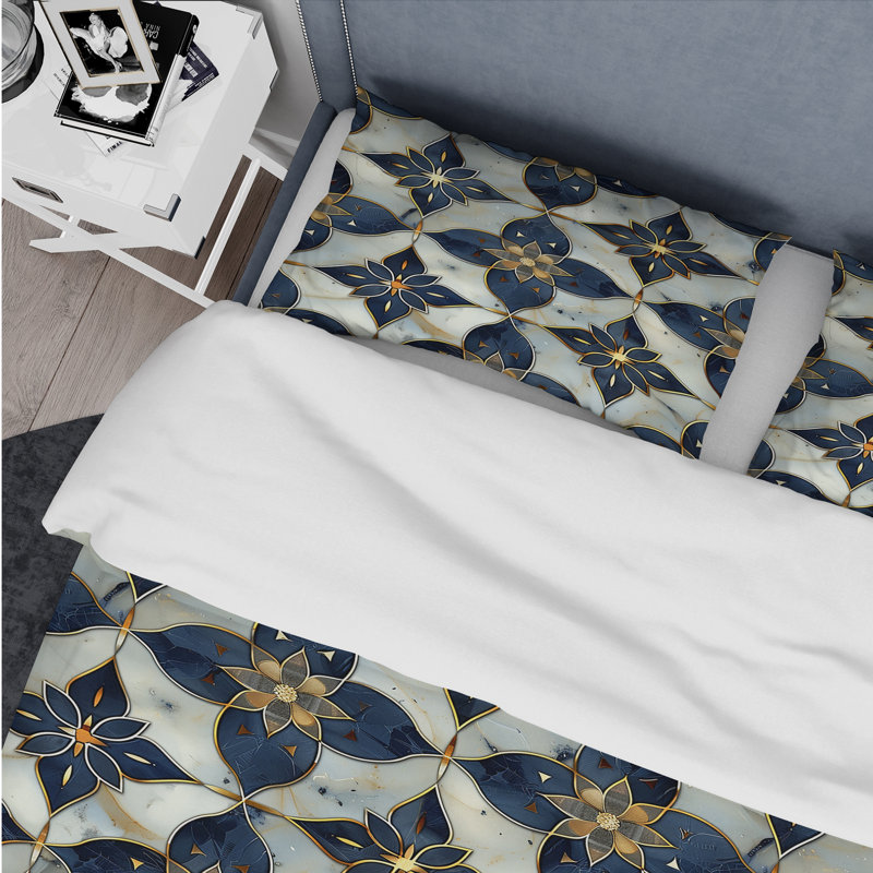 Ensemble de housse de couette Modern, Housse de couette simple et deux taies décorative