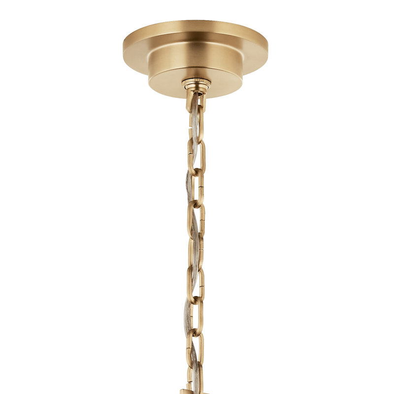  Lustre en acier à intensité variable, Bronze, H 23,75 po x l 40,75 po x P 40,75 po, 8