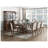 Traditional 8-Seater Rectangular Dining Table with Self-Storing Leaf in Cherry Finish