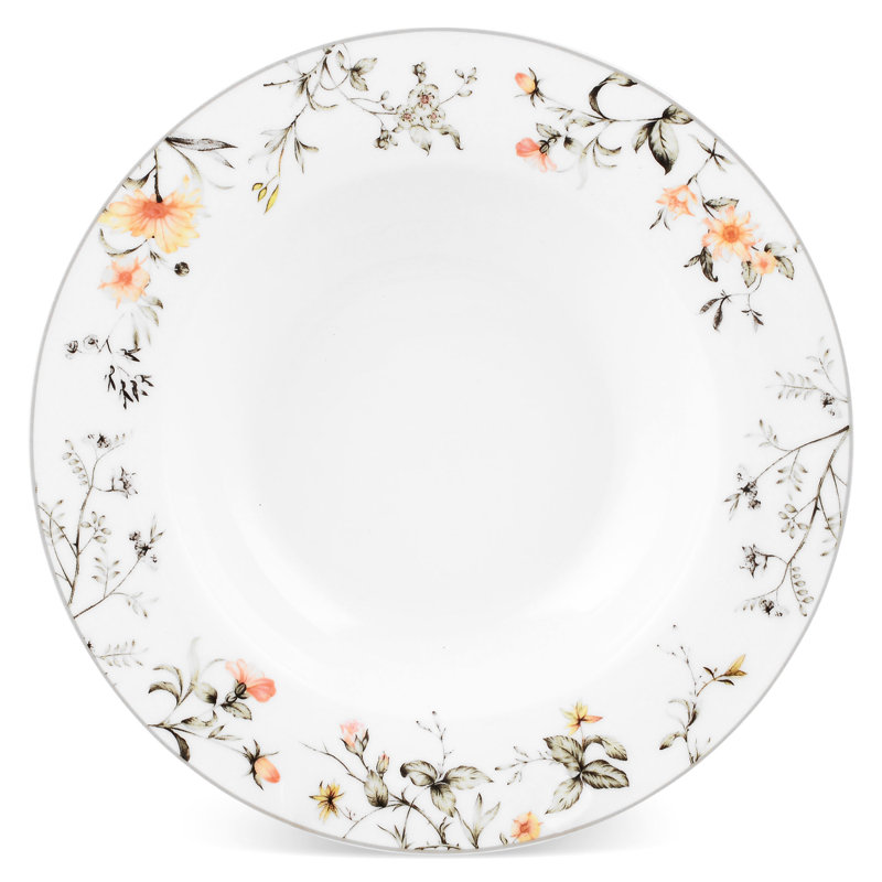 Ethaniel Porcelain China Dinnerware Set 20 Piece - Service for 6