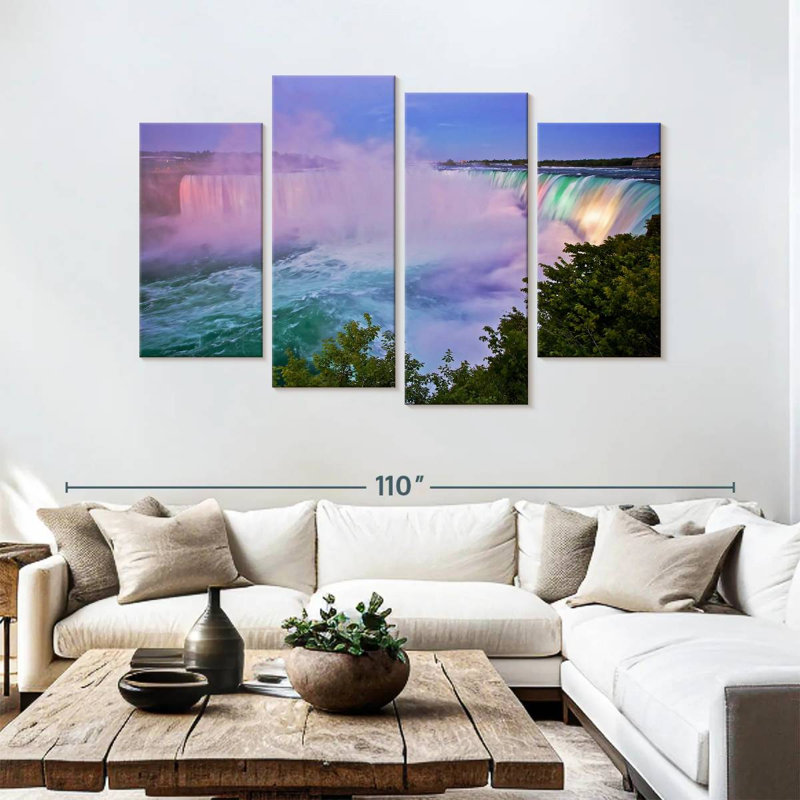Alvord Niagara Falls At Twilight, 54" H x 84" W