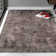 Tapis gris à poils longs Sarina