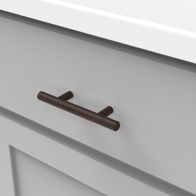 Poignées de bar pour armoires de cuisine, poignées de tiroir à noyau solide pour portes d'armoire, Bronze vintage, 2 1/2"