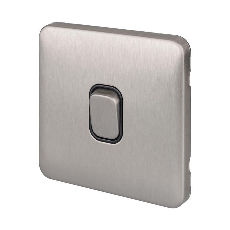 Wall Mounted Light Switch, Silver