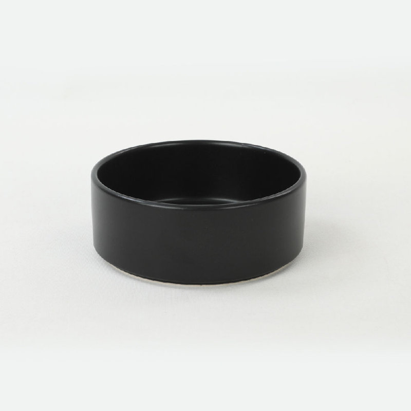 Premium Ceramic Bowl Set (6 Pieces), Black, 5.5 inches | 100% Ceramic Stoneware, Antibacterial & Eco-Friendly | Microwave & Dishwasher Safe up to 122°F | Non-Absorbent & Easy to Clean for Everyday Use