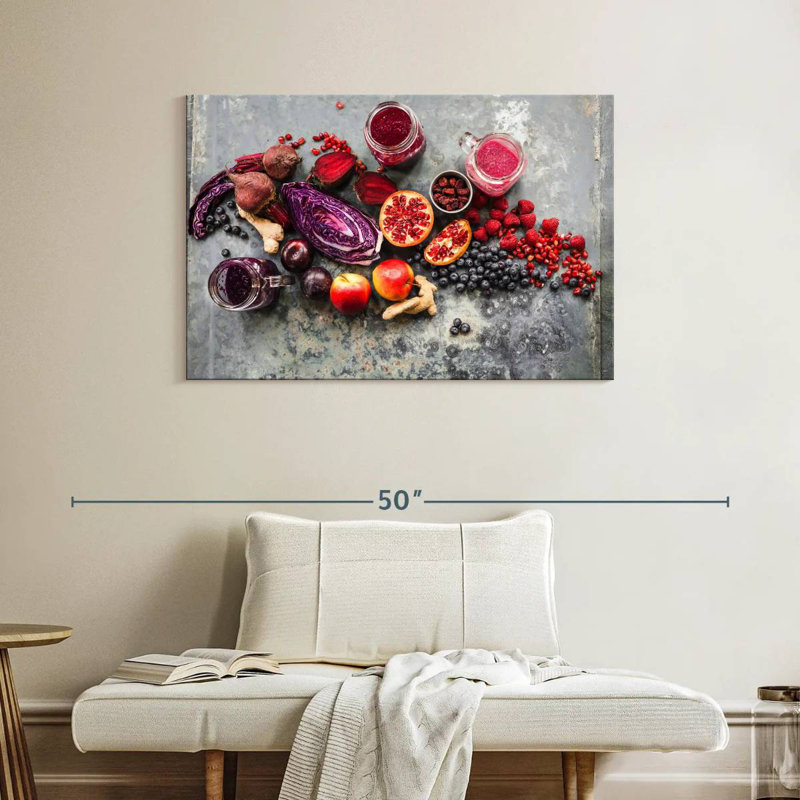 Yarlin Fruit Smoothie Ingredients, 26" H x 39" W