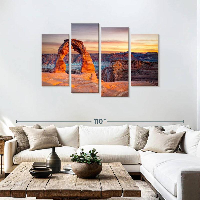 Alvord Delicate Arch In Utah, 48" H x 75" W
