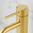 Modern Brushed Gold Single Hole Bathroom Vanity Faucet Lead-Free Stainless Steel With Single Handle & Drip-Free Ceramic Cartridge-122721223
