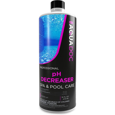 MAV AquaDoc pH Decreaser - pH Down for Hot Tub Spa - Réducteur de pH liquide 16 oz.