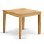 L'ensemble 3 pièces de table et chaises de cuisine comprend une table de salle à manger carrée et 2 chaises Parsons en tissu de lin kaki foncé, chêne-1133033492-1133033493-1189260641