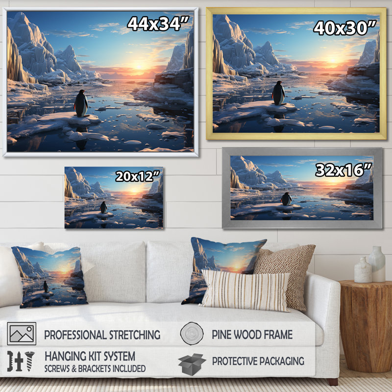 Pionniers des neiges, Toile tendue, H 24 po x l 32 po x P 1 po